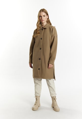 DreiMaster Vintage Between-seasons coat 'Imane' in Beige: front