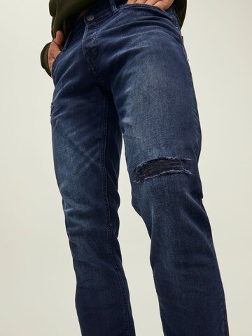 Coupe slim Jean 'Glenn' JACK & JONES en bleu