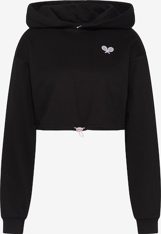 myMo ATHLSR Athletic Sweatshirt in Black: front