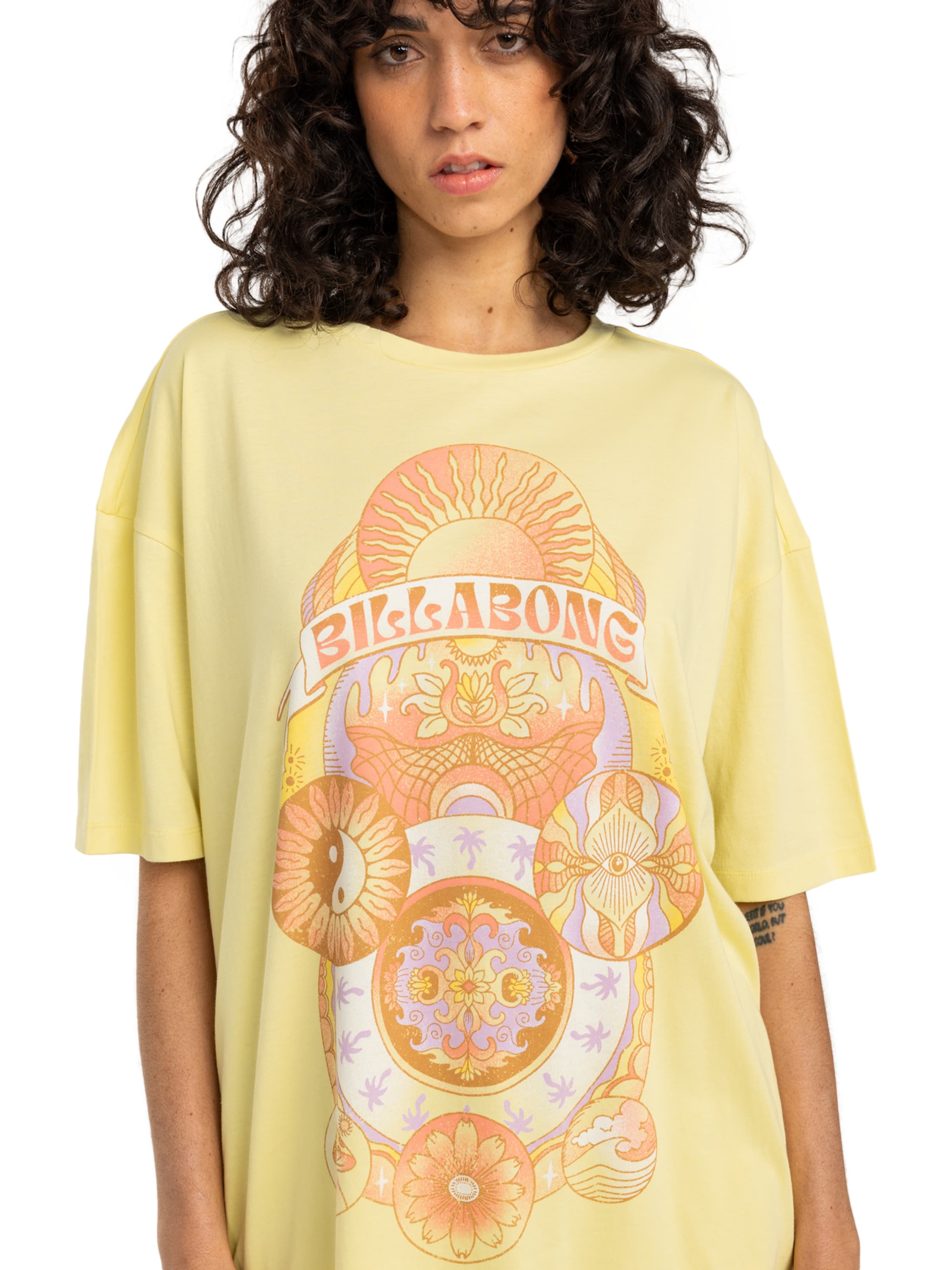 BILLABONG Shirt 'Surf Mandala' in Yellow