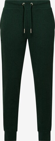 Superdry Tapered Pants in Green: front