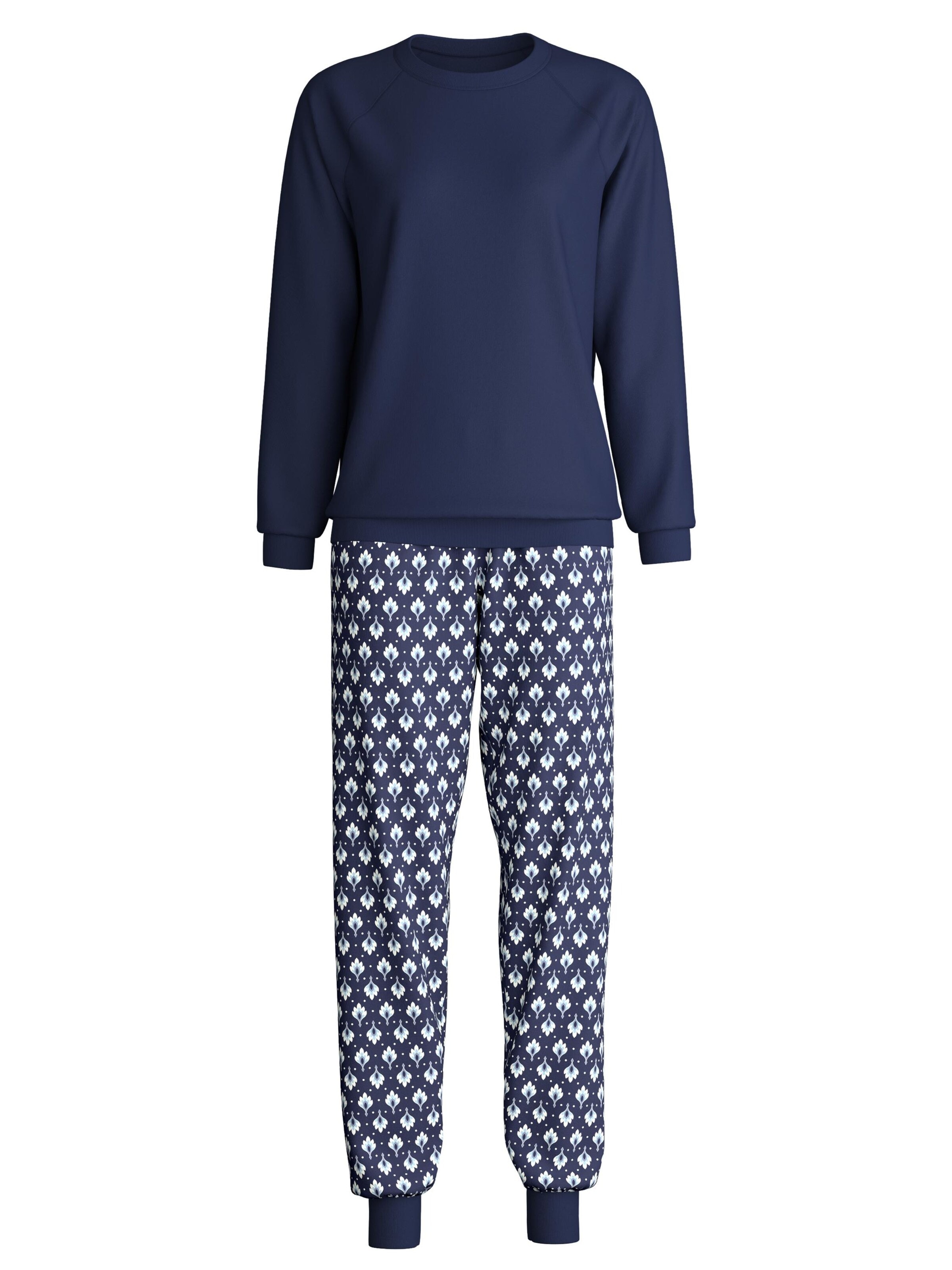 CALIDA Pyjama 'Daylight Dreams'‌‌‌ in Blau: Vorderseite