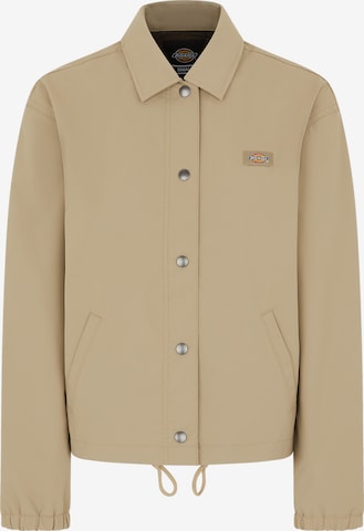 DICKIES Tussenjas 'OAKPORT' in Beige: voorkant