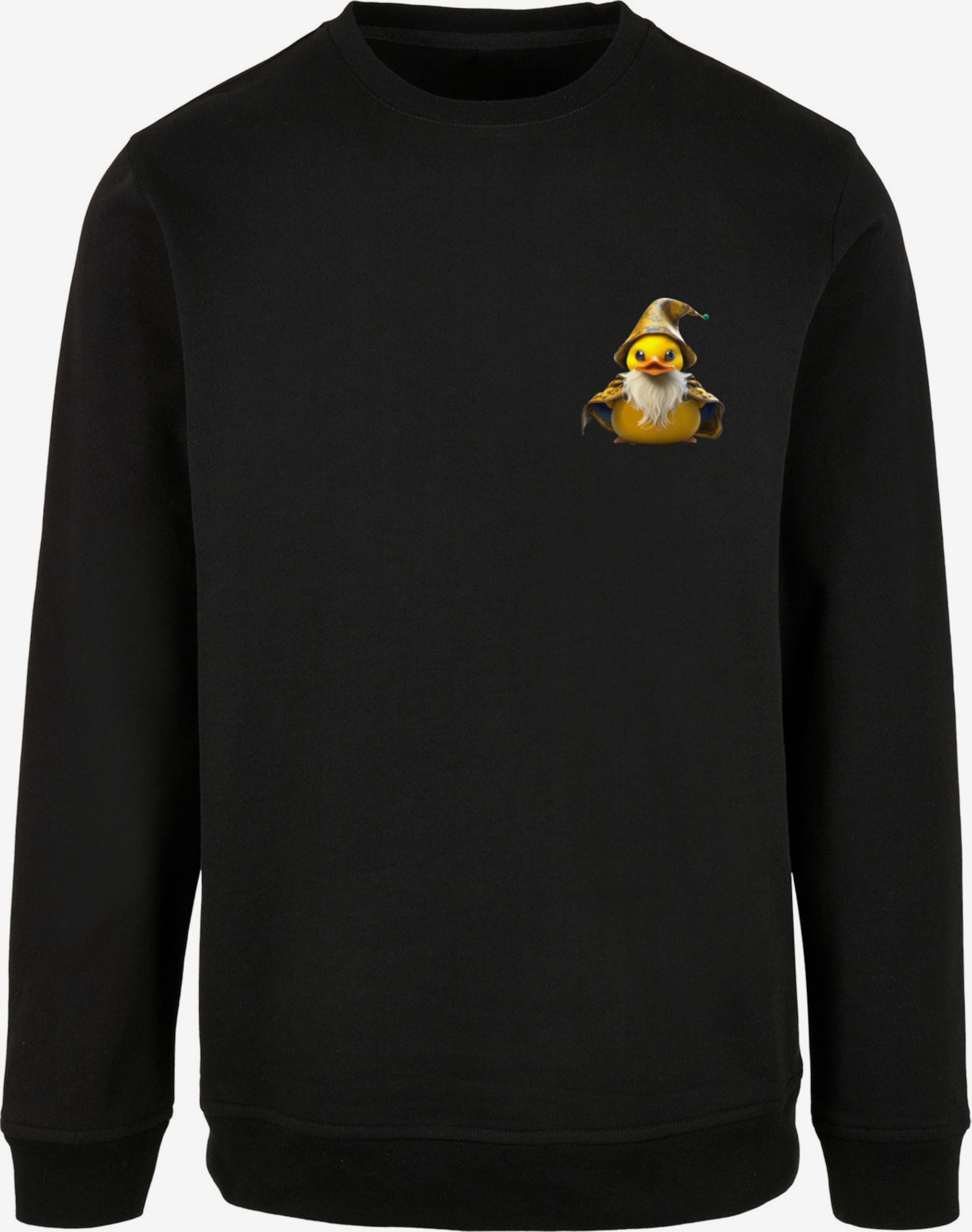 ABOUT | Noir \'Rubber YOU en Wizard\' Duck Sweat-shirt F4NT4STIC