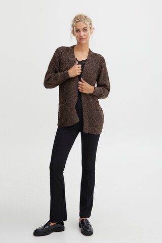 b.young Knit Cardigan in Brown