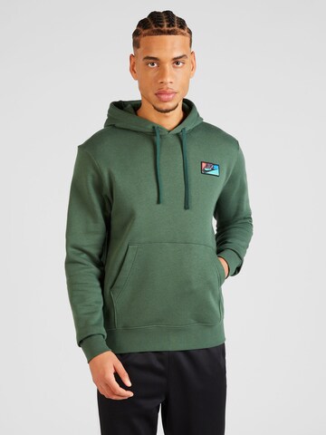 Nike Sportswear Sweatshirt 'CLUB+' i grön: framsida