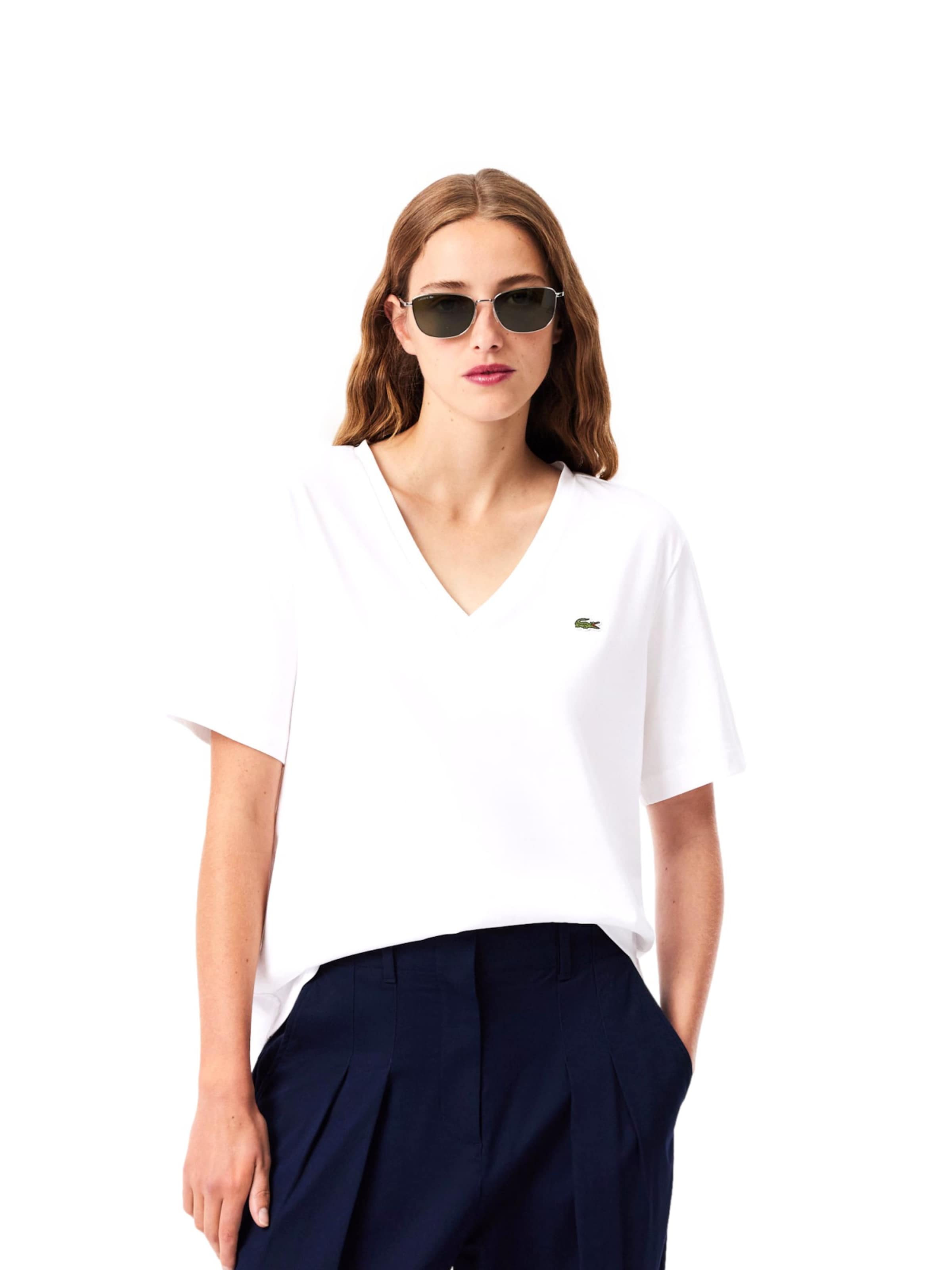 LACOSTE Shirt in White: front