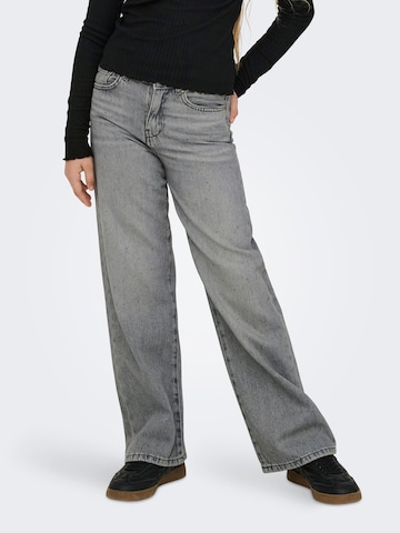 Wide Leg Jean 'KOGCobain' ONLY GIRLS en gris : devant