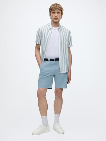 SCOTCH & SODA Regular Chino 'Stuart' in Blauw