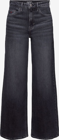 ESPRIT Flared Jeans in Zwart: voorkant