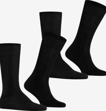 FALKE Socks 'Swing 2-Pack' in Black: front