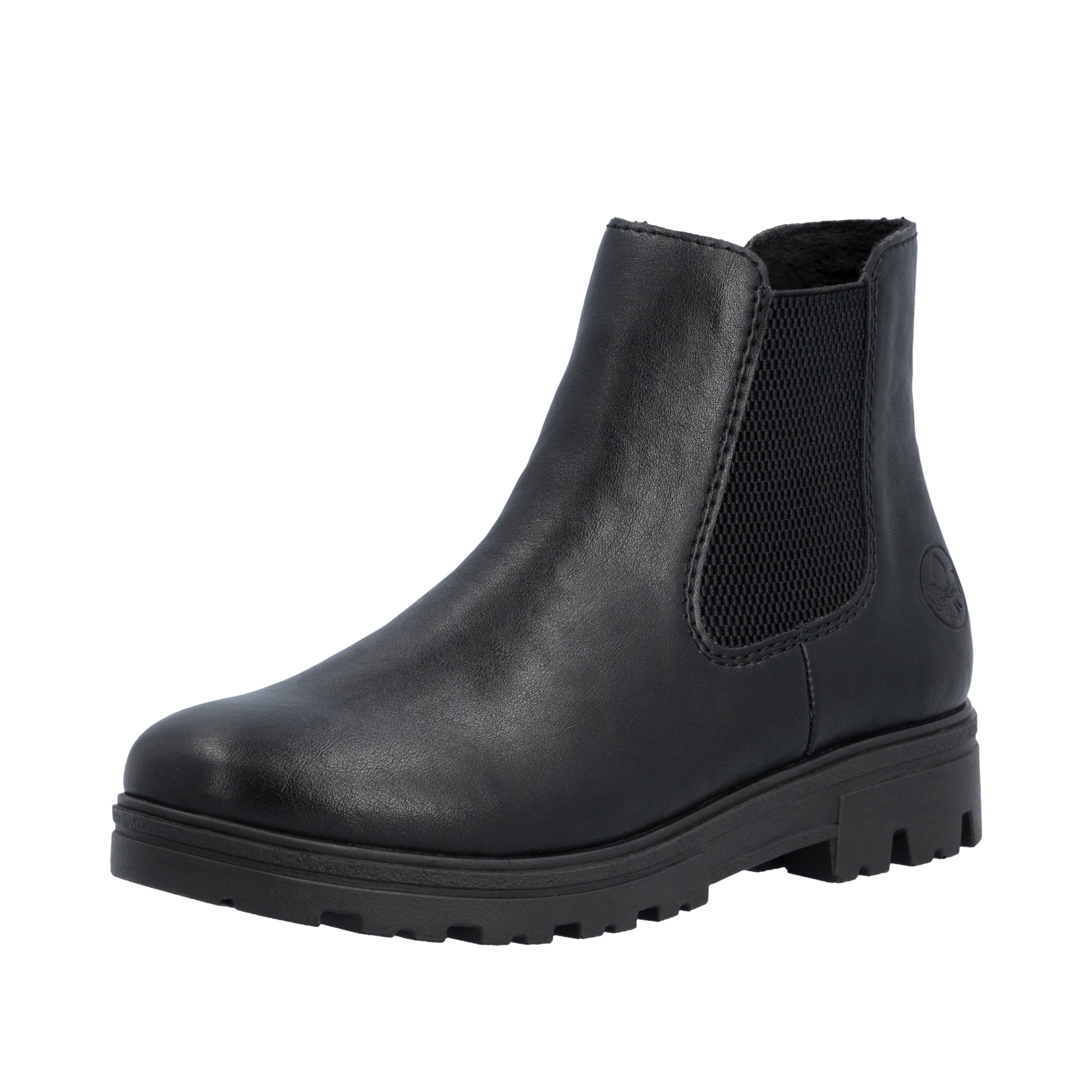 Chelsea Boots Rieker en noir : devant