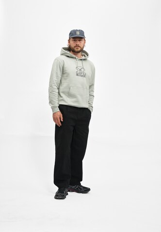 Cleptomanicx Sweatshirt 'Möwe Plate' in Grün