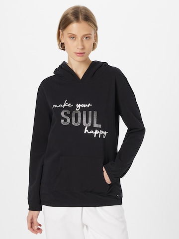 Sweat-shirt Key Largo en noir : devant