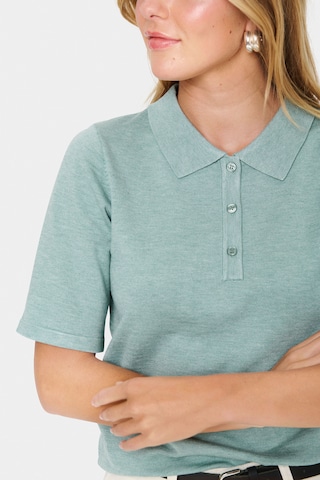 SAINT TROPEZ Sweter 'Mila' w kolorze zielony