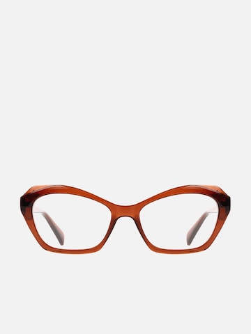 Lunettes de soleil 'Liu Jo LJ2821 Indigo 53/17/140 WOMAN Eyewear Frame' Liu Jo en marron : devant