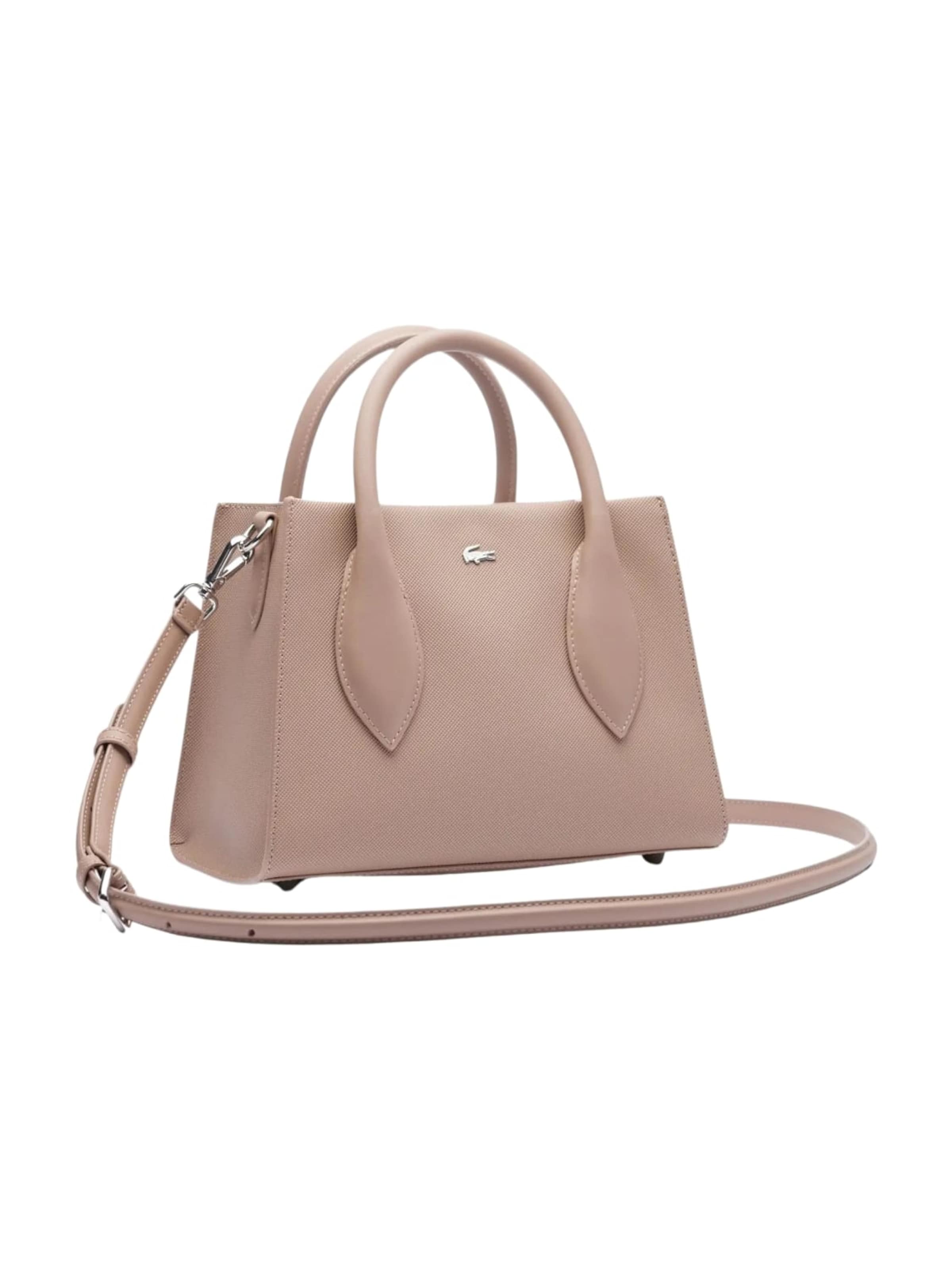 LACOSTE Handtas 'Lacoste Sac à main Daily City Taupe' in Beige