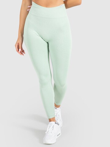 Smilodox Skinny Sportbroek 'Amaze Scrunch' in Groen: voorkant