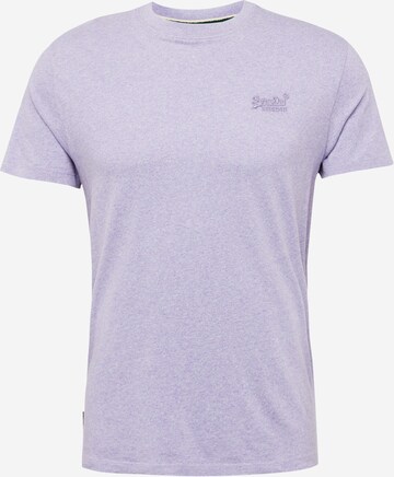 T-Shirt Superdry en violet : devant