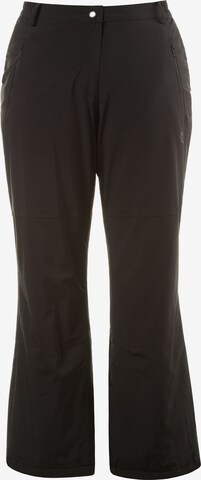 Ulla Popken Outdoor Pants in Black: front