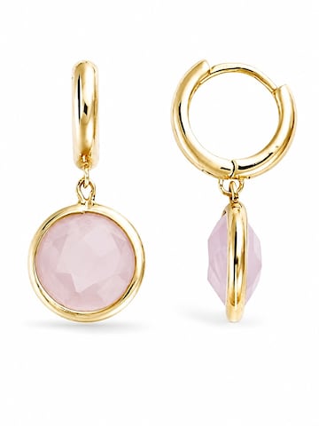 CHIVAL Earrings 'Rosé Halo' in Gold: front
