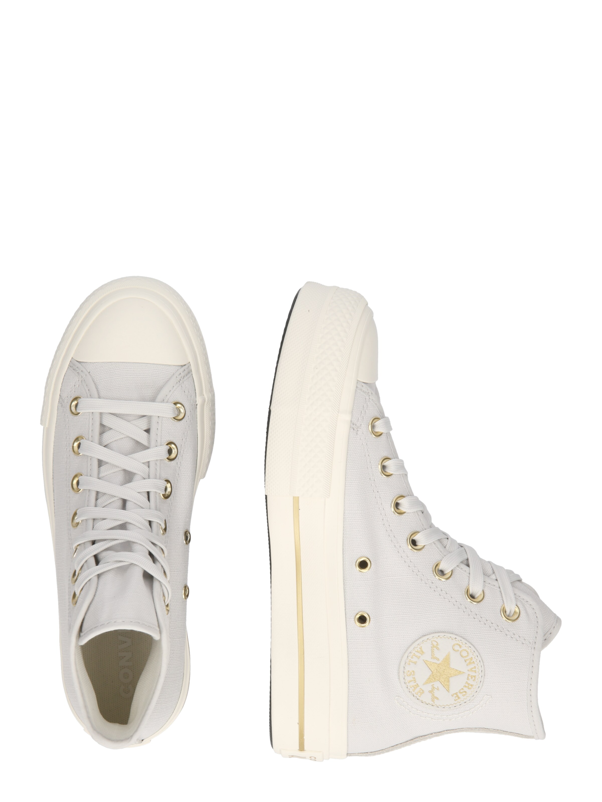 CONVERSE Členkové tenisky 'Chuck Taylor All Star Lift' - Sivá