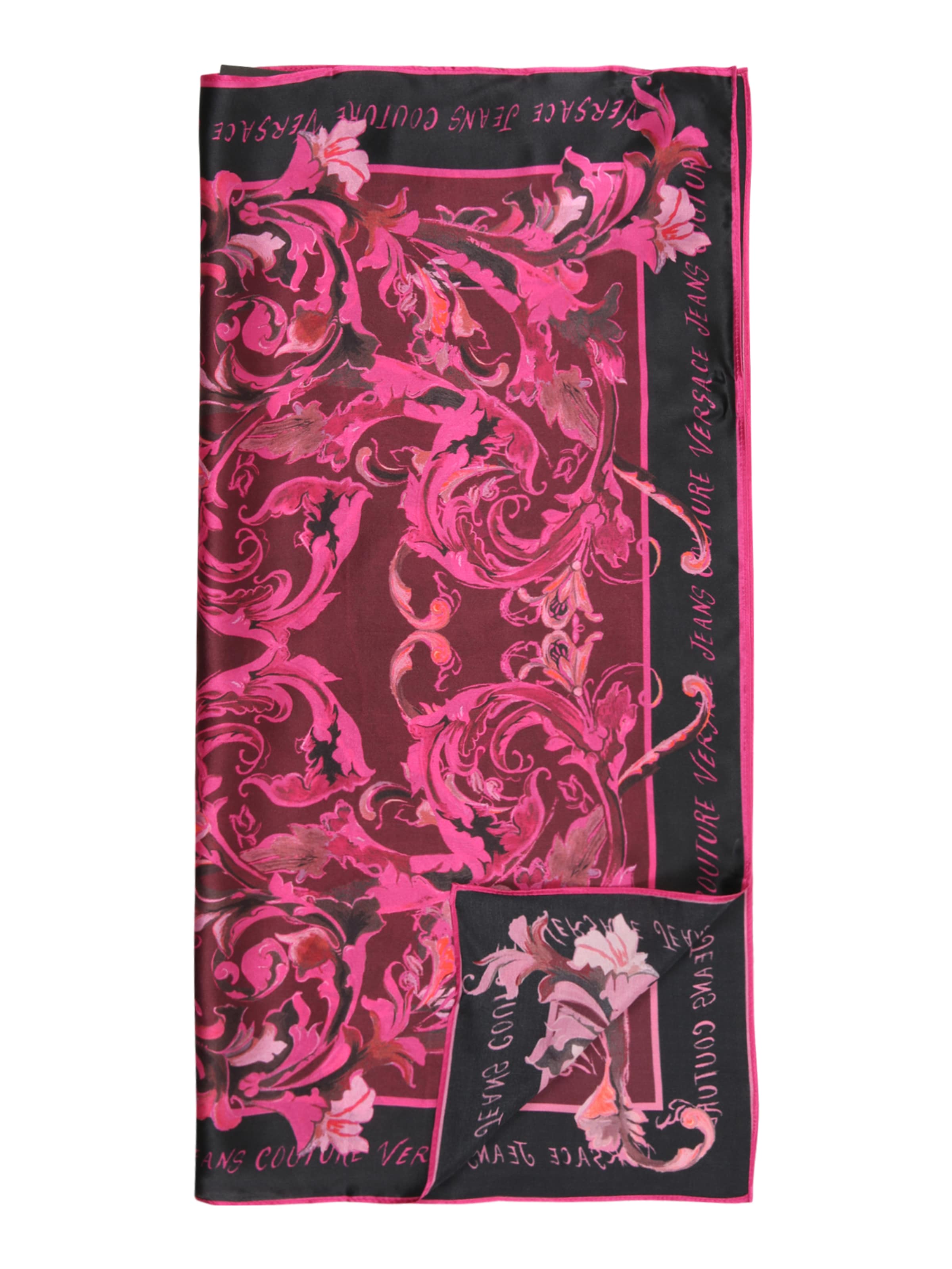 Foulard di Versace Jeans Couture in nero: frontale