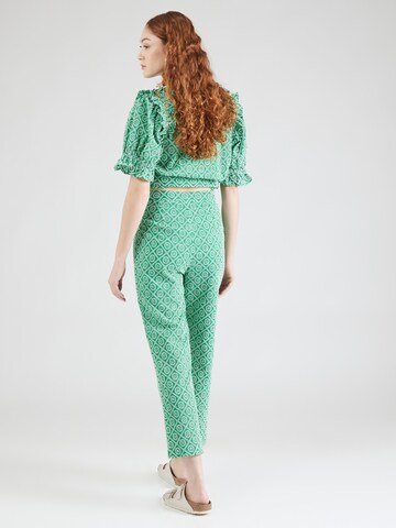 SCOTCH & SODA Regular Broek 'Broderie' in Groen