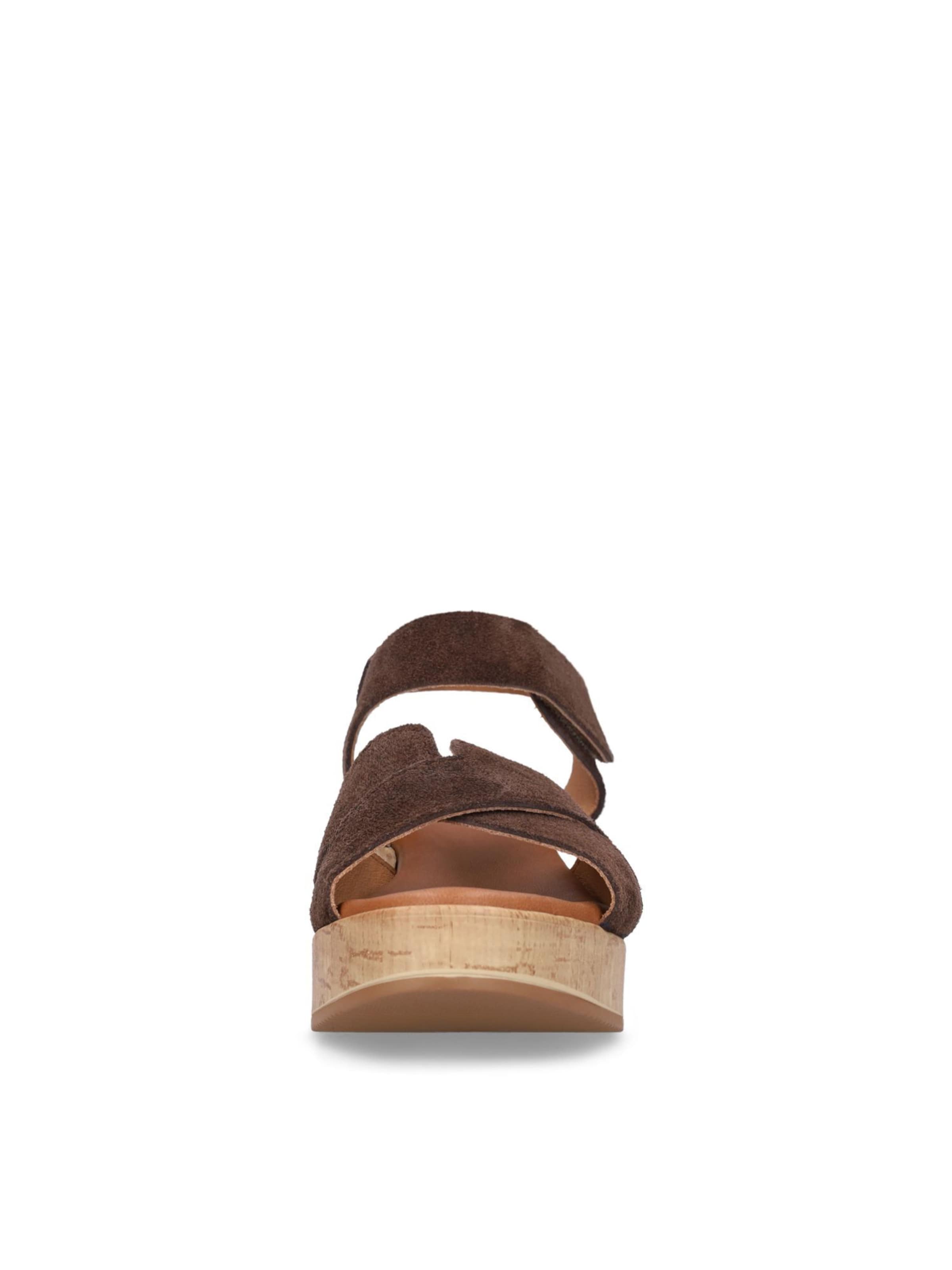 MANFIELD Sandaal in Bruin