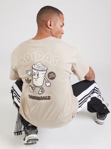 Tricou 'ICED LATTE' de la ADIDAS ORIGINALS pe bej: față