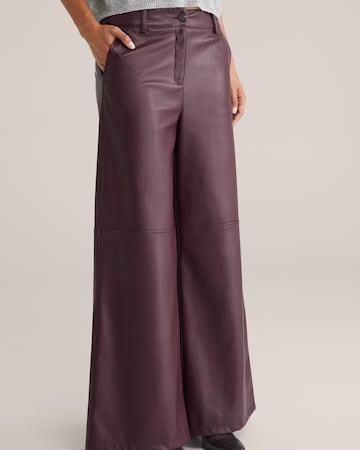 Wide Leg Pantalon WE Fashion en rouge : devant