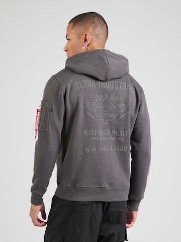 ALPHA INDUSTRIES Mikina 'Air Force' – šedá: přední strana