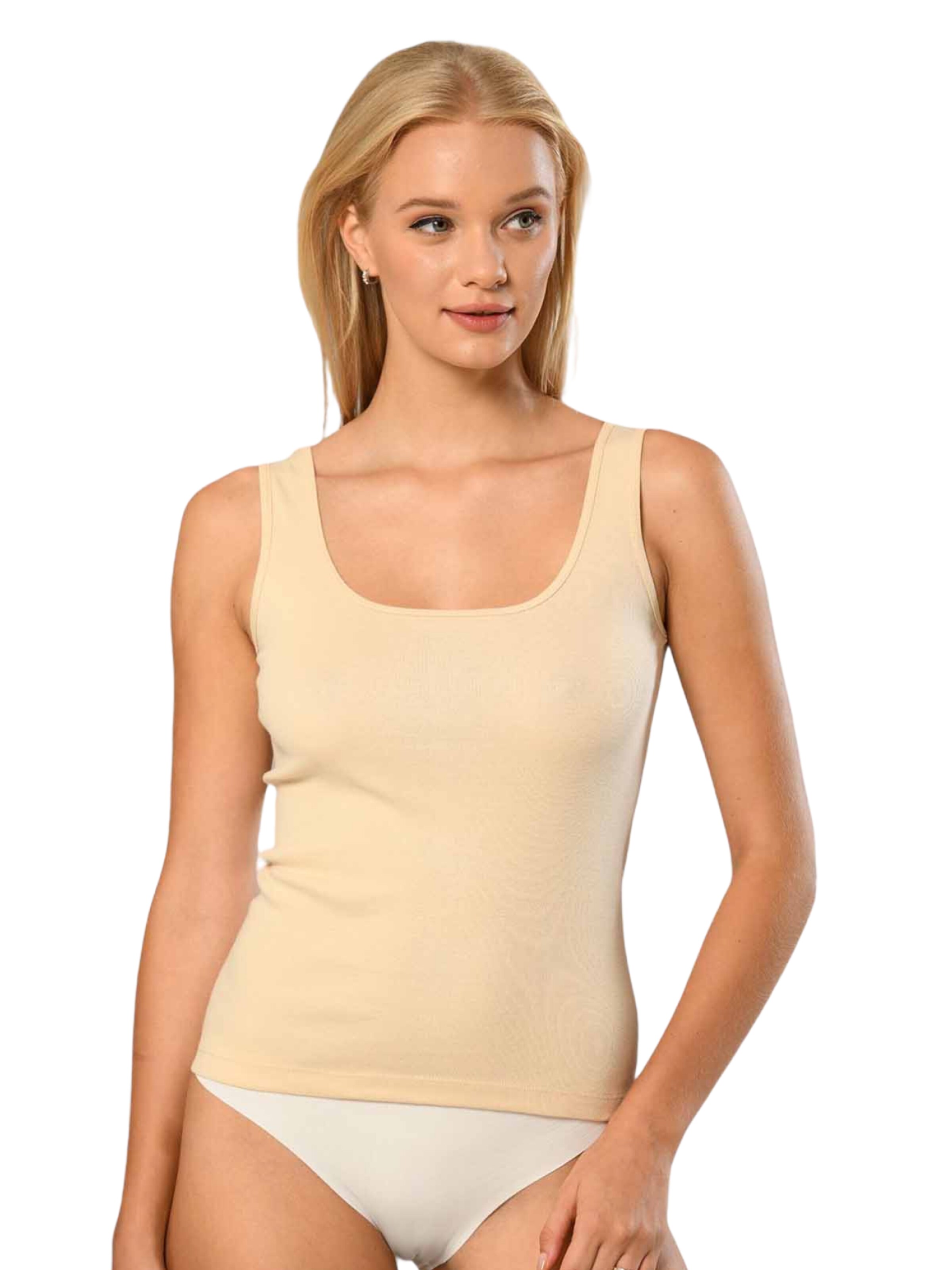 Maillot de corps Erdem en jaune : devant