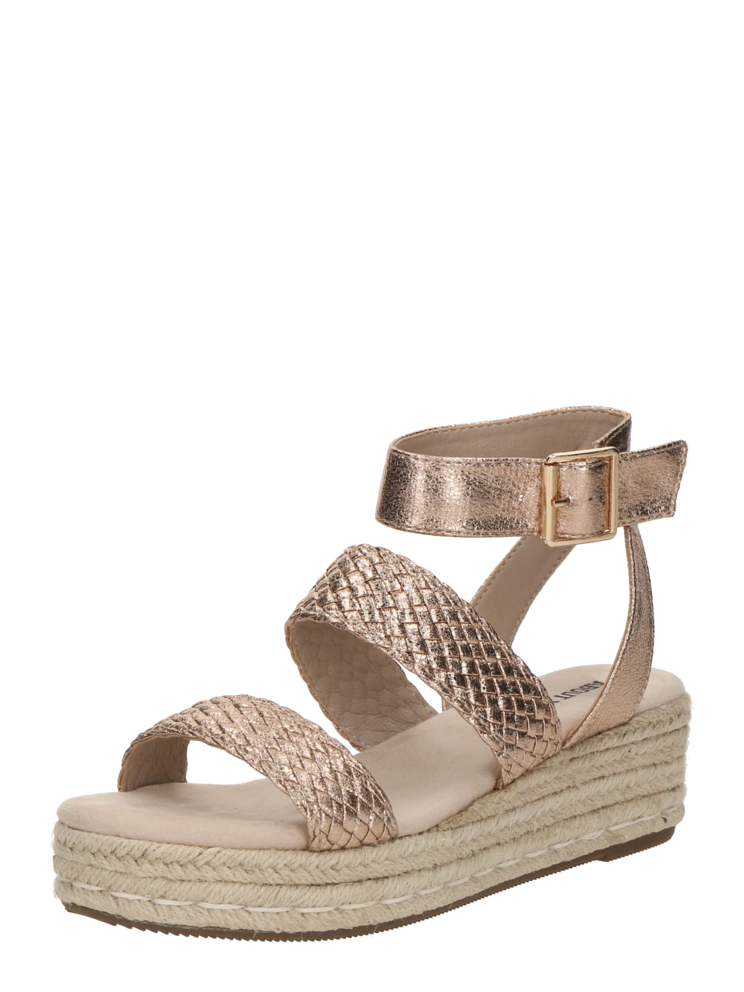 Sandales &#x27;Liliana&#x27; ABOUT YOU en or : devant