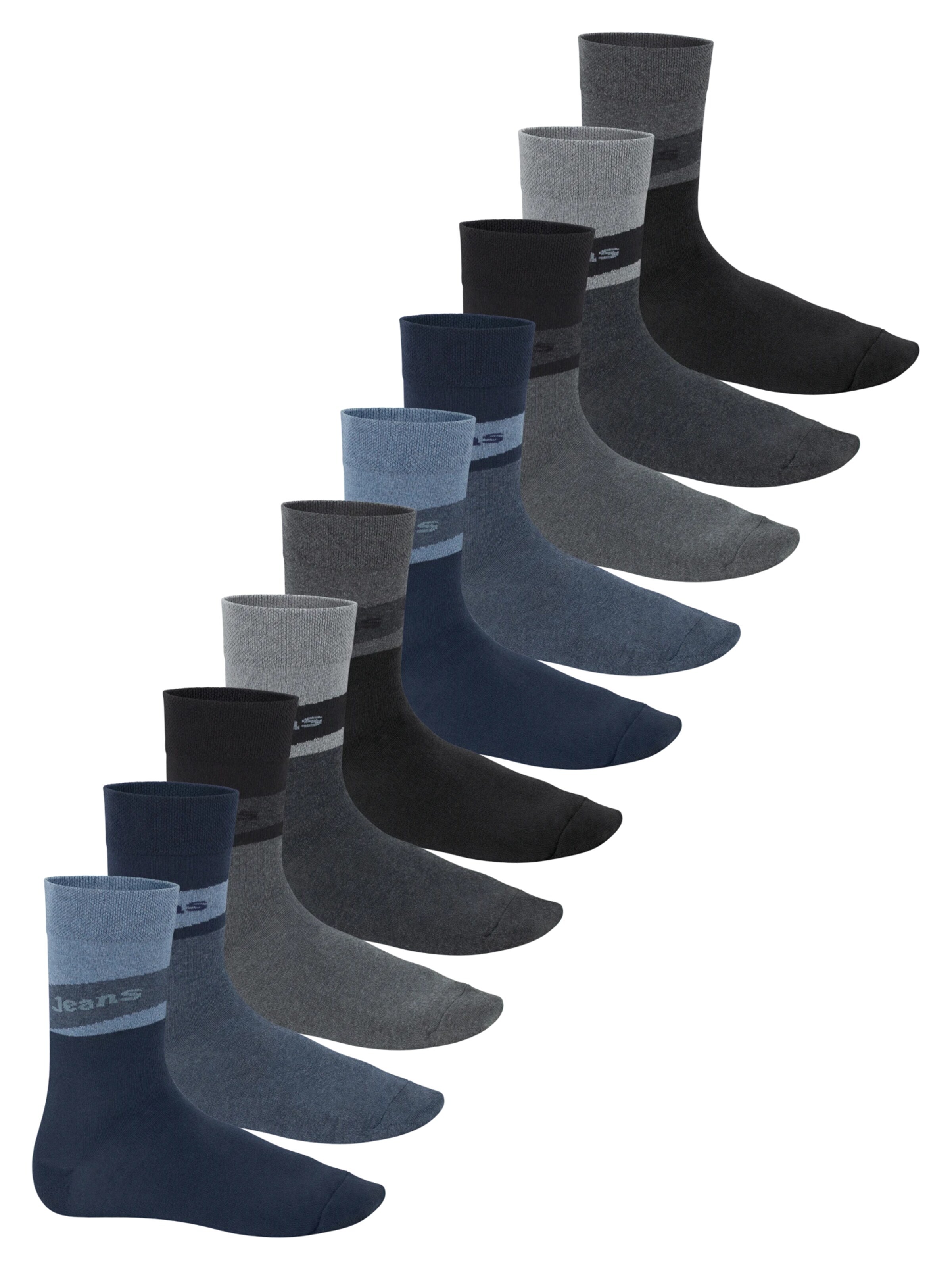 footstar Socks 'Modern' in Blue: front
