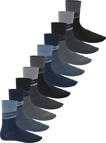 footstar Socks 'Modern' in Blue: front