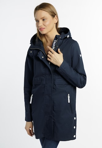 Manteau mi-saison DreiMaster Maritim en bleu : devant