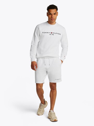 TOMMY HILFIGER Normalny krój Spodnie w kolorze biały