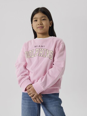 NAME IT Sweatshirt in Roze: voorkant