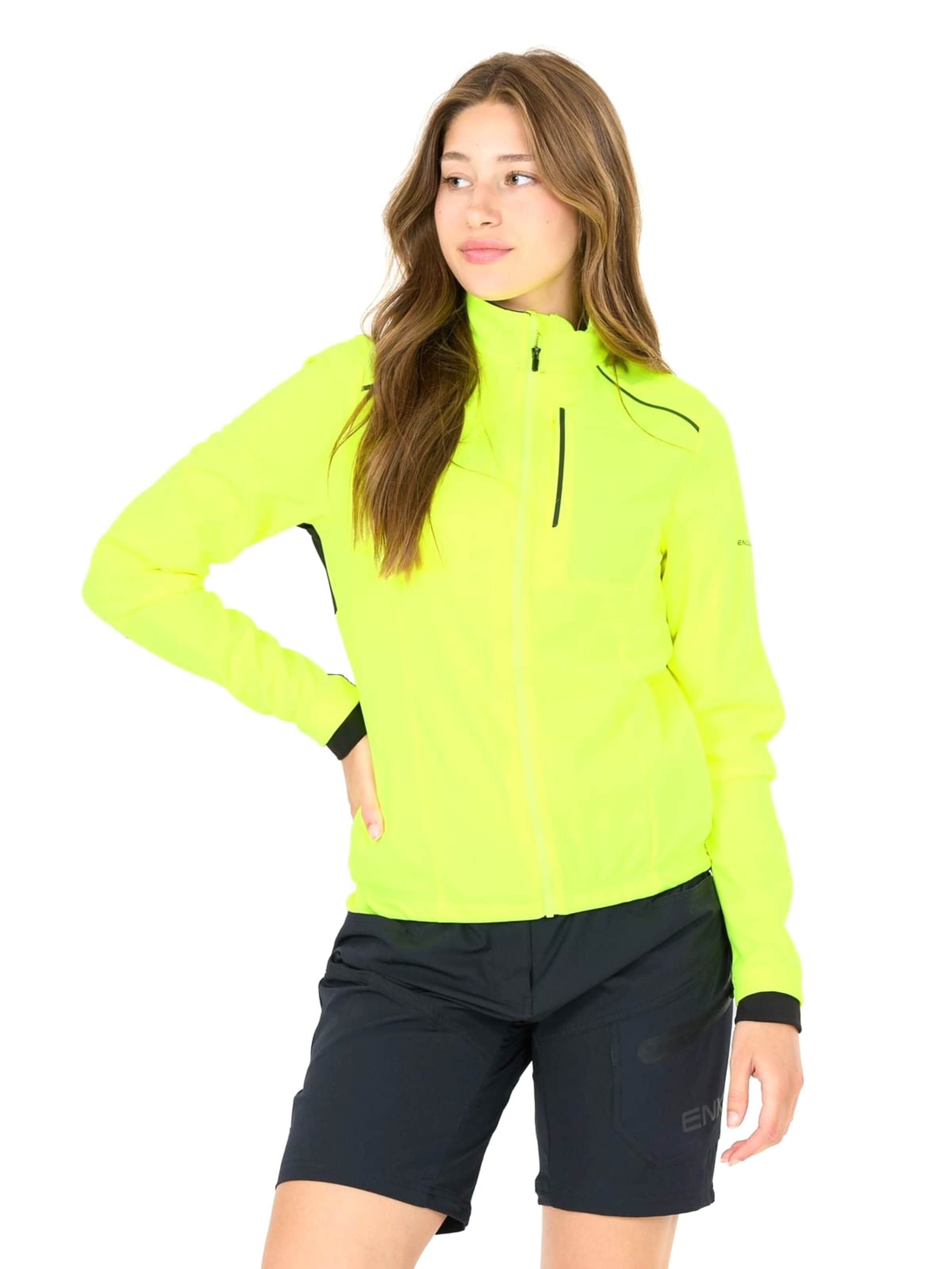 ENDURANCE Between-Season Jacket 'Tandori W Cycling/MTB Windblock Jacket' in Yellow: front