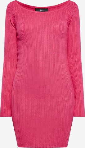 Robe faina en rose : devant