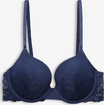 ESPRIT Push-up Bra in Blue: front