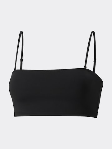 MYLILY Bandeau Bikinitop 'Bandeau Bikini Oberteil' in Schwarz: Vorderseite