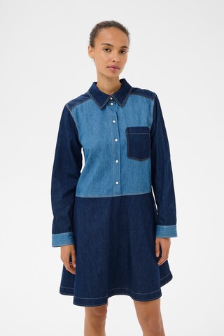 Part Two Blousejurk 'Augustine' in Blauw: voorkant