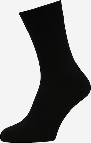 FALKE Athletic Socks in Black: front