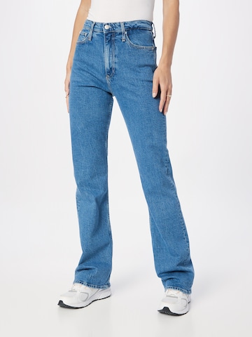 Calvin Klein Jeans Bootcut Jeansy w kolorze niebieski: przód