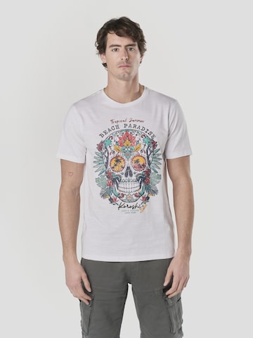 Maglietta di KOROSHI in bianco: frontale