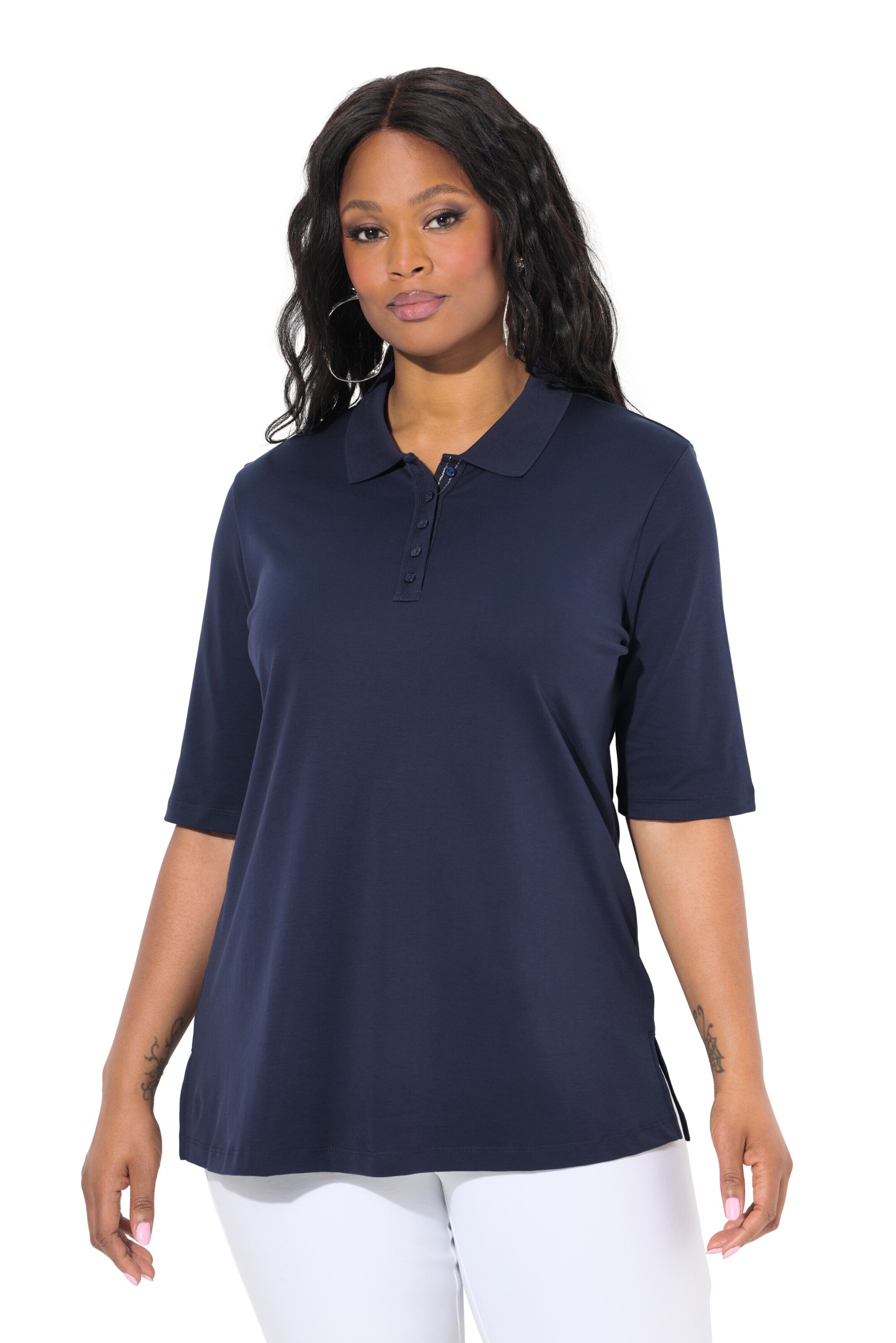 Ulla Popken Shirt in Blau: Vorderseite