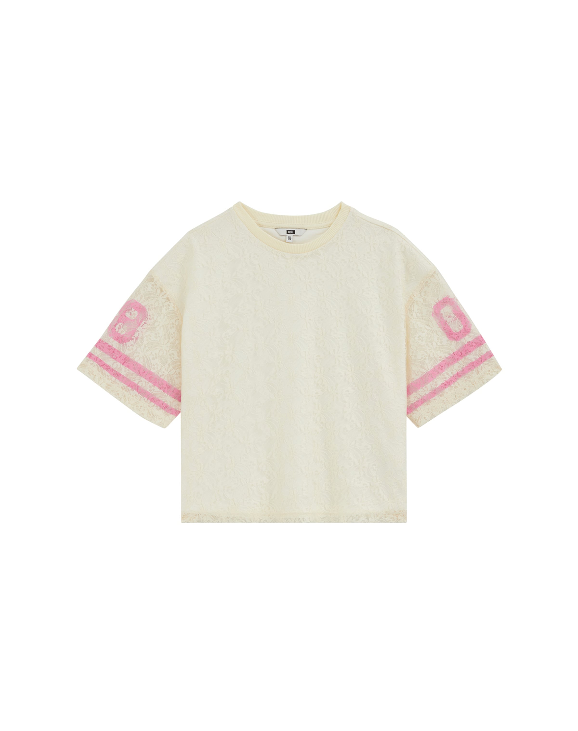 dzeltens WE Fashion T-Krekls: no priekšpuses