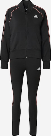 ADIDAS PERFORMANCE Tracksuit in Black: front